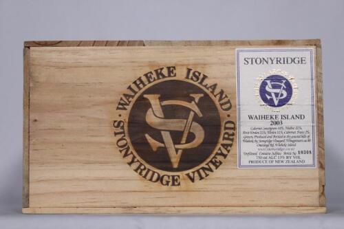 (6) 2003 Stonyridge Larose, Waiheke
