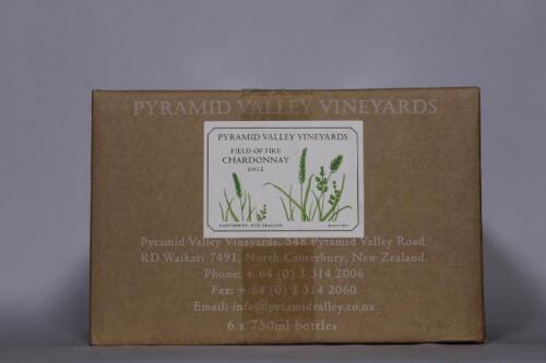 (6) 2012 Pyramid Valley Field of Fire Chardonnay, Canterbury
