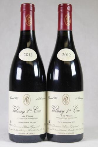 (2) 2012 Domaine Blain-Gagnard Volnay Les Pitures 1er Cru, Cote de Beaune