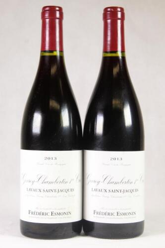 (2) 2013 Domaine Frederick Esmonin Gevrey Chambertin Lavaux St Jacques 1er Cru, Cote de Nuits