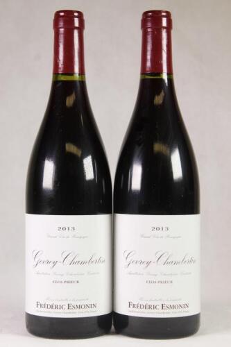 (2) 2013 Domaine Frederick Esmonin Gevrey Chambertin Clos Prieur, Cote de Nuits