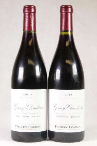 (2) 2013 Domaine Frederick Esmonin Gevrey Chambertin Vieilles Vignes Les Jouises, Cote de Nuits