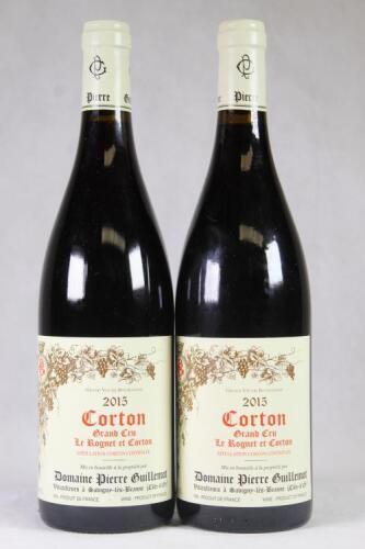 (2) 2015 Domaine Pierre Guillemot Corton le Rognet et Corton Grand Cru, Cote de Beaune