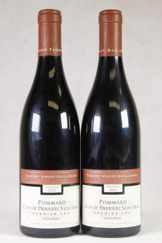 (2) 2012 Thierry Violot-Guillemard Pommard Clos de Derriere St Jean, Cote de Beaune