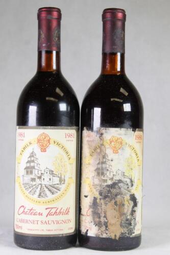 (2) 1981 Chateau Tahbilk Cabernet Sauvignon, Nagambie Lakes VIC