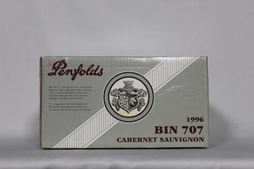 (6) 1996 Penfolds Bin 707 Cabernet Sauvignon, South Australia