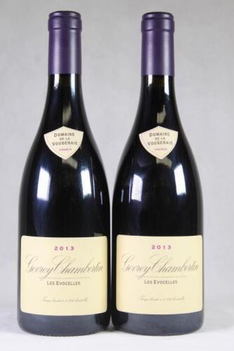 (2) 2013 Domaine de la Vougeraie Gevrey Chambertin Les Evocelles, Cote de Nuits