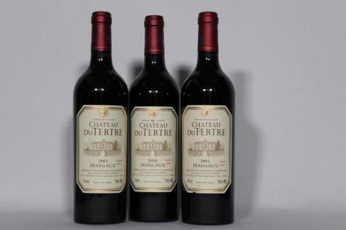 (3) 2001 Chateau du Tertre, Margaux
