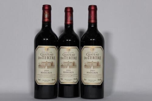 (3) 2003 Chateau du Tertre, Margaux