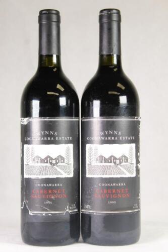 (2) 1995 Wynns Cabernet Sauvignon, Coonawarra SA