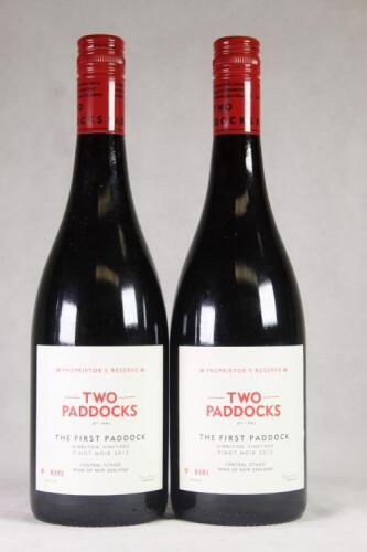 (2) 2013 Two Paddocks The First Paddock Pinot Noir, Gibbston