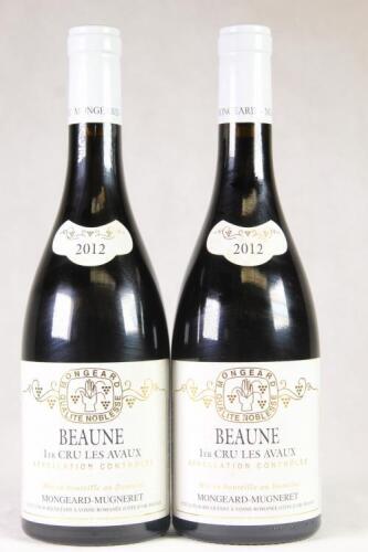 (2) 2012 Mongeard-Mugneret Beaune Les Avaux 1er Cru, Cote de Beaune
