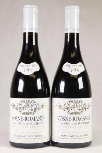 (2) 2014 Mongeard-Mugneret Vosne Romanee Les Suchots 1er Cru, Cote de Nuits