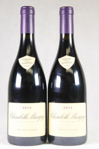 (2) 2012 Domaine de la Vougeraie Chambolle Musigny, Cote de Nuits