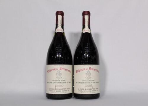 (2) 1989&nbsp; Chateau de Beaucastel&nbsp;&nbsp;Chateauneuf du Pape 1500ml