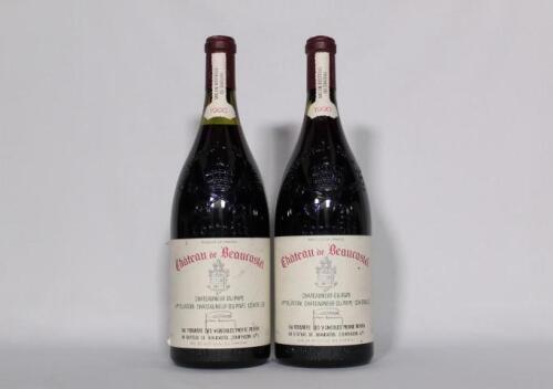 (2) 1990&nbsp;Chateau de Beaucastel&nbsp;&nbsp;Chateauneuf du Pape 1500ml