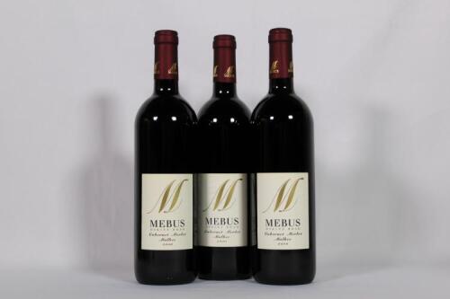 (3) 2000 Mebus Cabernet Sauvignon/Merlot/Malbec, Martinborough
