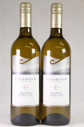 (2) 2014 Clearview Reserve Semillon, Hawkes Bay