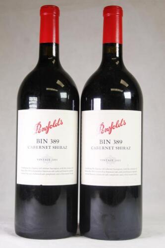 (2) 2001 Penfolds Bin 389 Cabernet Sauvignon/Shiraz 1500ml, South Australia