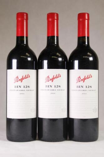 (3) 2004 Penfolds Bin 128 Shiraz, Coonawarra SA