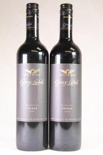 (2) 2004 Wolf Blass Grey Label Shiraz, Barossa SA