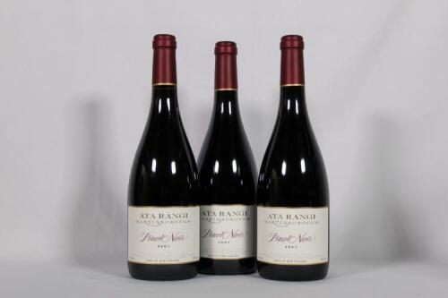 (3) 2001 Ata Rangi Pinot Noir, Martinborough