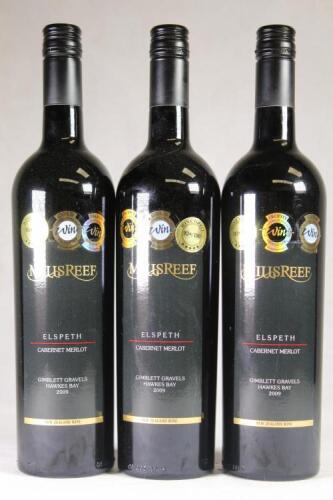 (3) 2009 Mills Reef Elspeth Cabernet Sauvignon/Merlot, Hawkes Bay