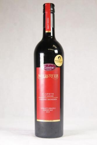 (1) 2010 Mills Reef Elspeth Trust Vineyard Cabernet Sauvignon, Gimblett Gravels