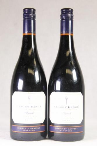 (2) 2010 Craggy Range Single Vineyard Syrah, Gimblett Gravels