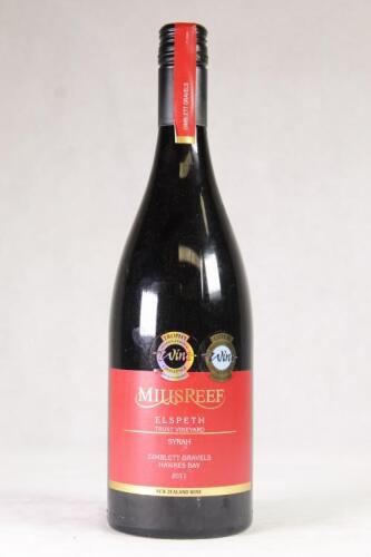 (1) 2011 Mills Reef Elspeth Syrah, Hawkes Bay