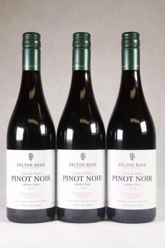 (3) 2019 Felton Road Cornish Point Pinot Noir, Bannockburn