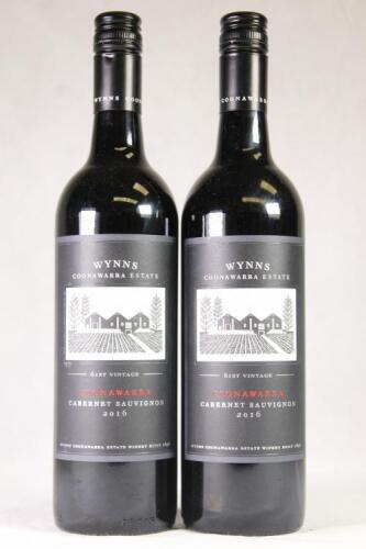 (2) 2016 Wynns Black Label Cabernet Sauvignon, Coonawarra SA