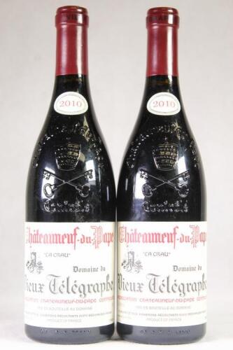 (2) 2010 Domaine du Vieux Telegraphe La Crau Chateauneuf du Pape