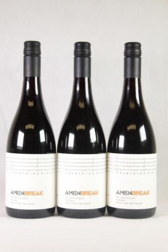 (3) 2017 Clonal Bros Amen Break Zebra Vineyard Pinot Noir, Central Otago*&nbsp;
