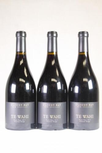 (3) 2017 Cloudy Bay Te Wahi Pinot Noir, Central Otago