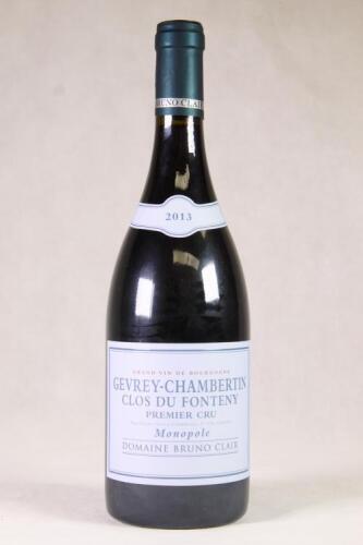 (1) 2013 Domaine Bruno Clair Gevrey Chambertin Monopole Clos du Fonteny 1er Cru, Cote de Nuits
