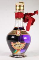 (1) Marie Brizard 4 chamber bottle containing Cacao, Anisette, Menthe and Parfait Amour 980mls