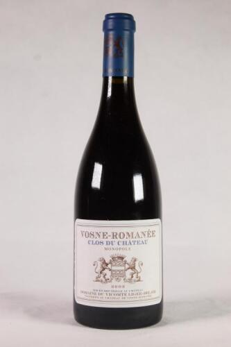 (1) 2002 Domaine du Vicomte Liger Belair Chateau de Vosne Romanee Monopole, Cotes de Nuits