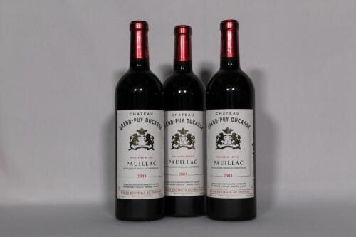 (3) 2003 Chateau Grand-Puy-Ducasse, Pauillac
