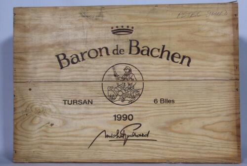 (6) 1990 Baron de Bachen Blanc, Tursan South West France