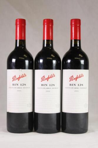 (3) 2004 Penfolds Bin 128 Shiraz, Coonawarra SA