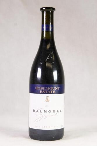 (1) 2001 Rosemount Balmoral Syrah, McLaren Vale SA