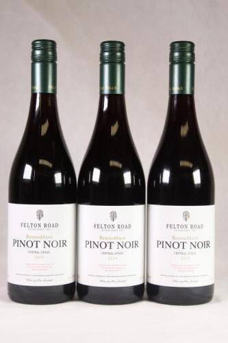 (3) 2019 Felton Road Pinot Noir, Bannockburn