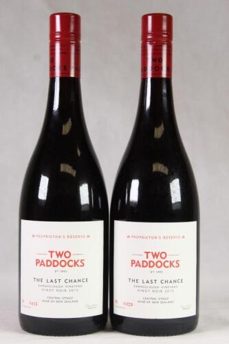 (2) 2015 Two Paddocks The Last Chance Pinot Noir, Earnscleugh