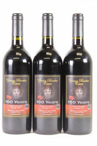 (3) 2015 Young Bacchus Estate Cabernet Sauvignon/Merlot/Cabernet Franc, Martinborough*