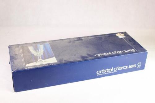 Six Cristal d'Arques wine glasses in one lot*