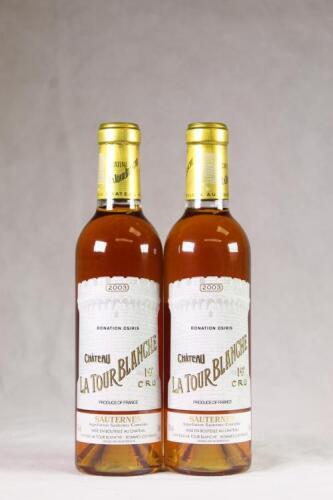 (2) 2003 Chateau La Tour Blanche 375ml