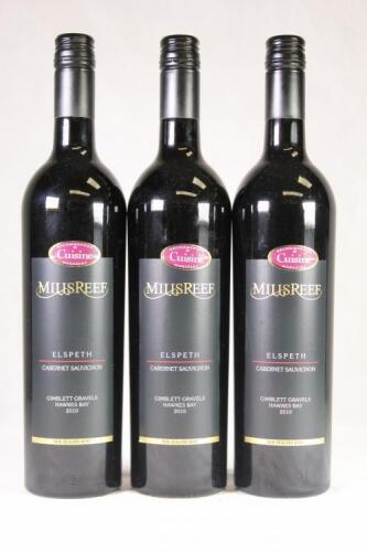 (3) 2010 Mills Reef Elspeth Cabernet Sauvignon, Hawkes Bay