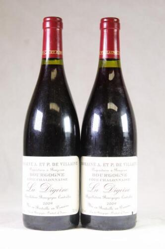 (2) 2009 Domaine de Villaine Bourgogne La Digoine, Cote Chalonnaise