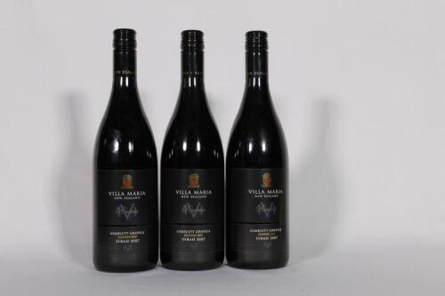 (3) 2007 Villa Maria Reseve Syrah, Hawkes Bay